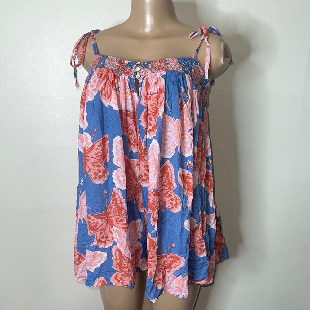 Free People Butterfly Print Romper